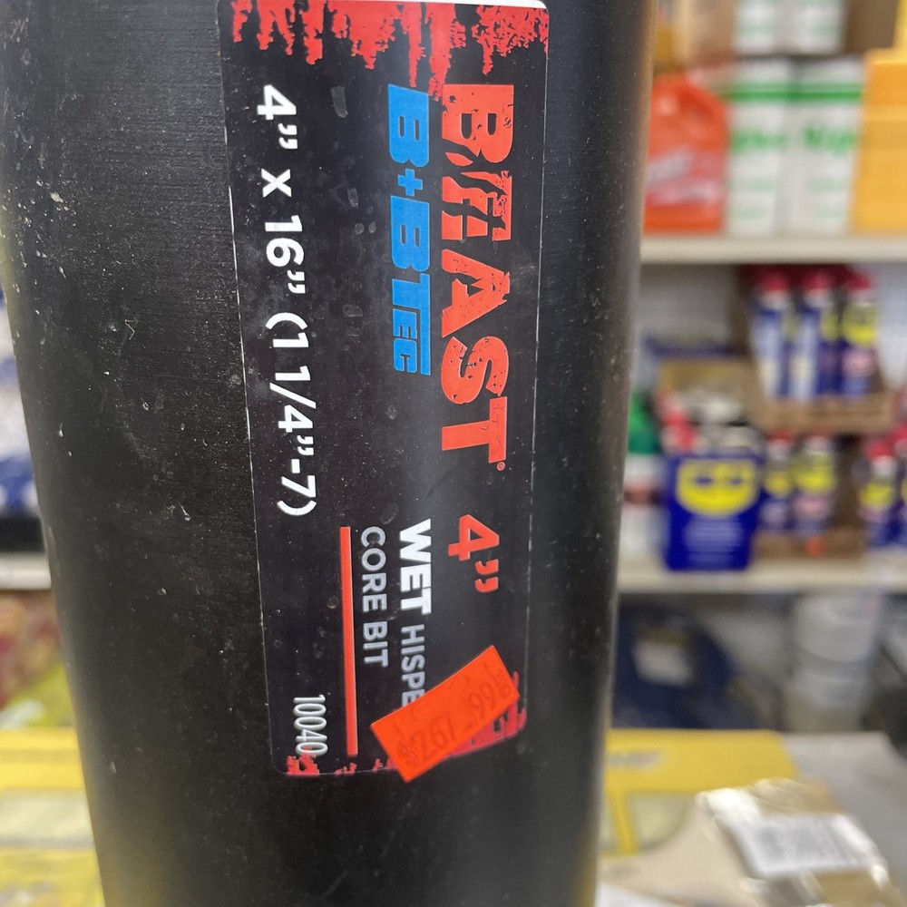 Diamond Core Bit 4” Beast