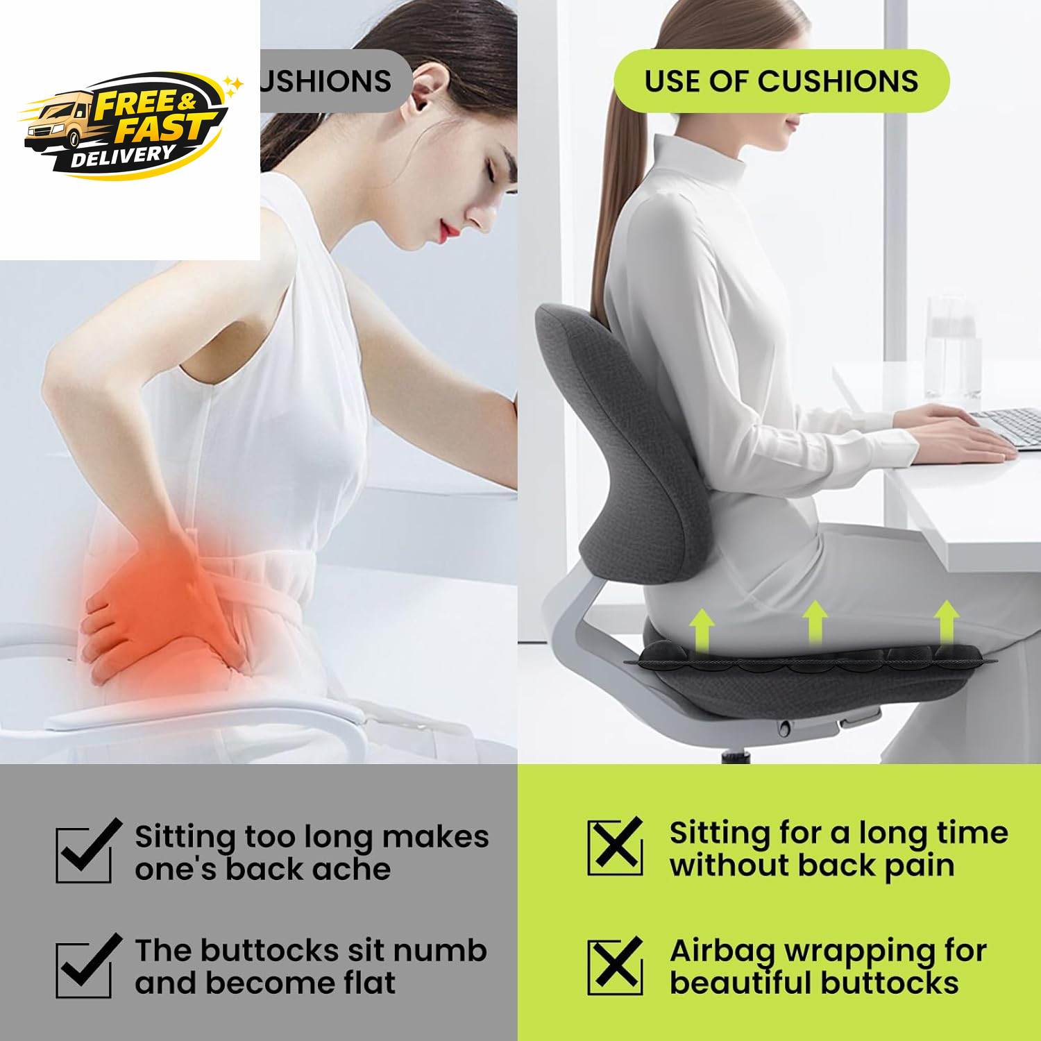 Sondor Travel Cushion – Adjustable Bubble Technology for Customized Comfort,