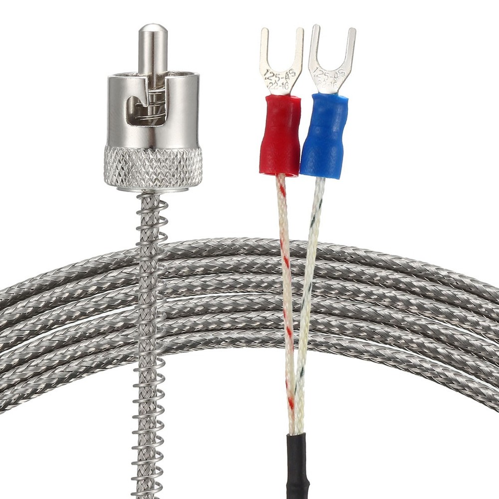 J Type Temperature Sensor Probe Circlip Type Thermocouple 1 Meters Cable