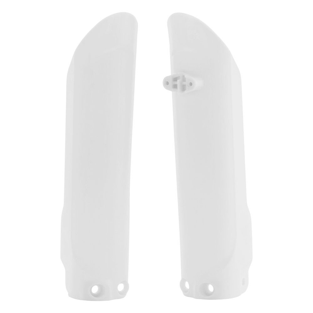 Acerbis Lower Fork Cover Set - White - Plastic