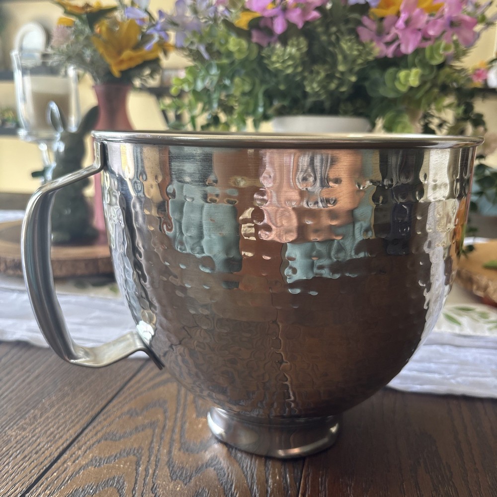 KitchenAid mixer 5qt hammered bowl