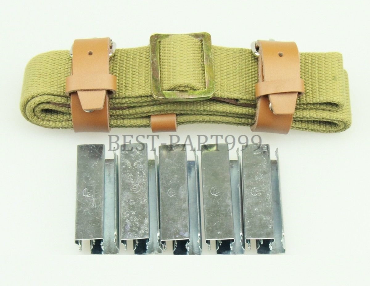 Mosin Nagant CANVAS Sling For 1891/30 91/30 M38 M39 M44 /w 10 PCS Stripper Clips