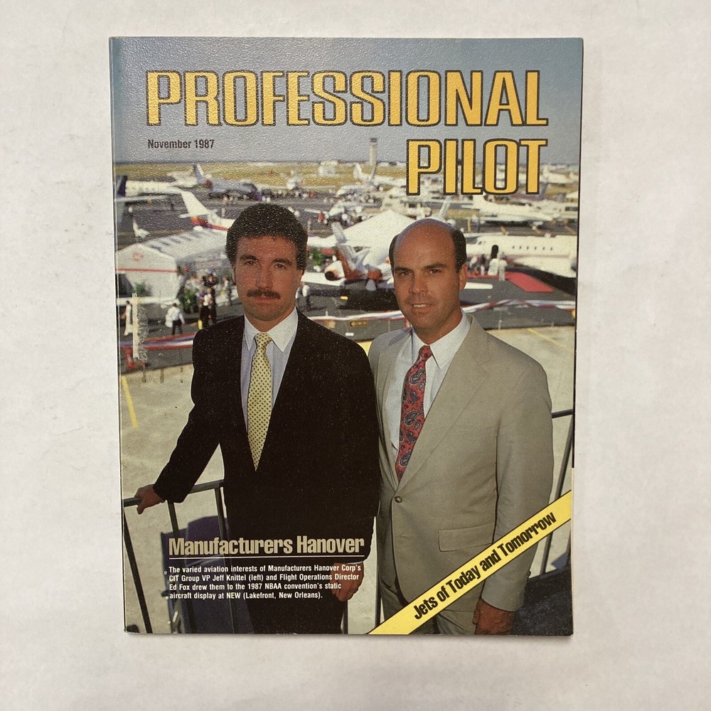 Professional Pilot - November 1987 Issue