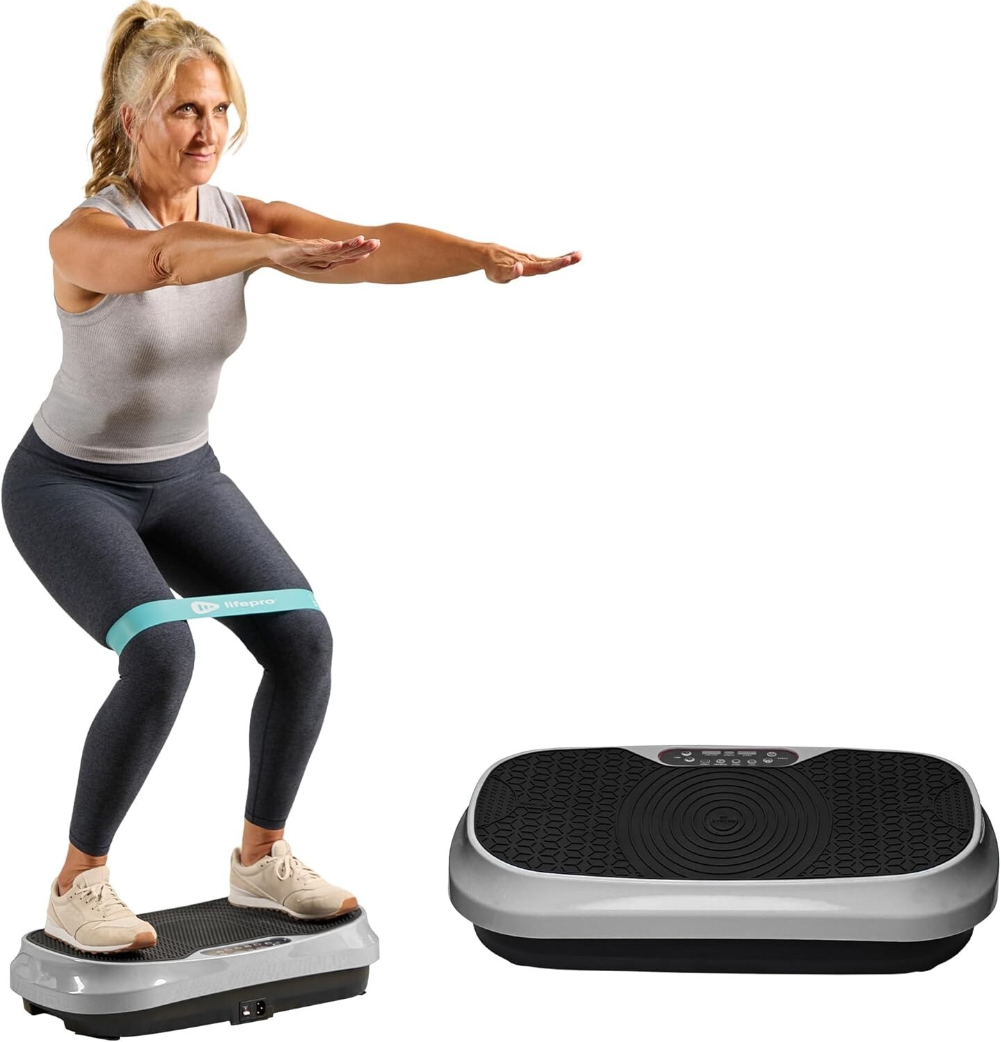 LifePro Waver Mini Vibration Plate White | Full Body Fitness & Weight Loss