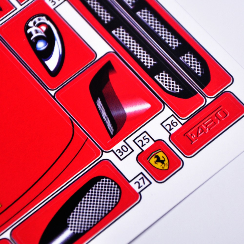 Replacement sticker for set 8671 Precut sticker