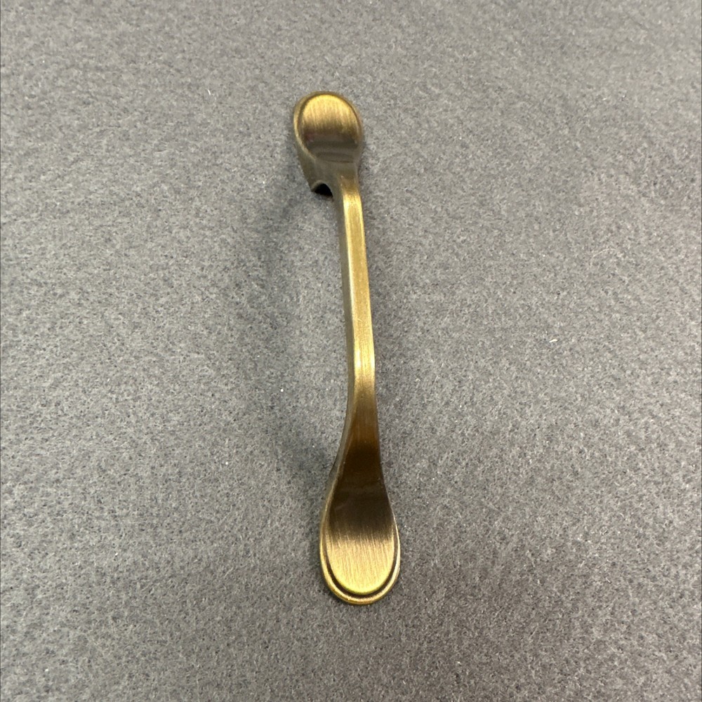(5 Pack) 3 inch Spoon Foot Pull Antique Brass