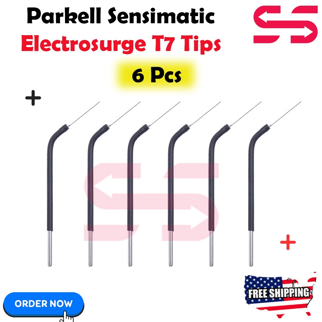 Parkell Dental Electrosurgery (Set of 6 Tips) Electrosurge T7 Reusable New CE