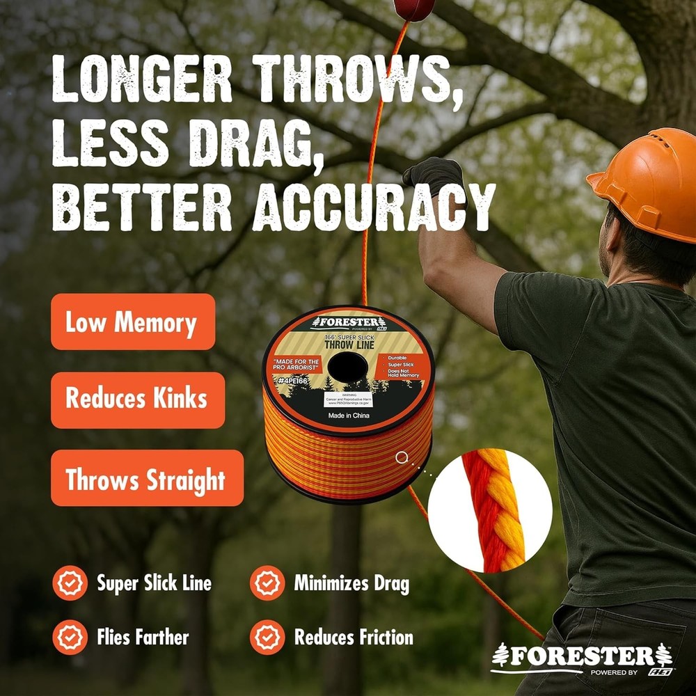High-Performance 166ft Arborist Throw Line Kit for Efficient Tree Climbing