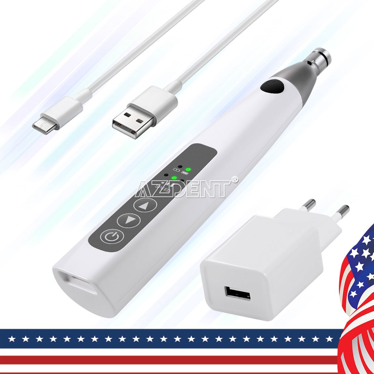 AZDENT Dental Cordless Hygiene Prophy Polishing Handpiece 360° Swivel