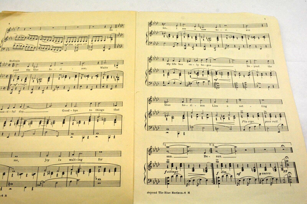 Beyond the Blue Horizon Songbook