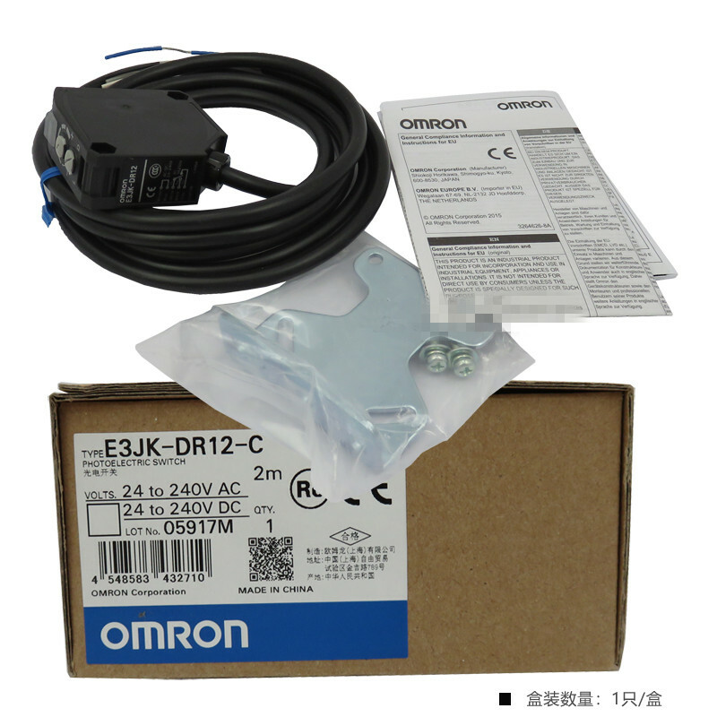 1pcs Omron E3JK-DR12-C 2M Photoelectric Switch Sensor Diffuse Reflection 300mm