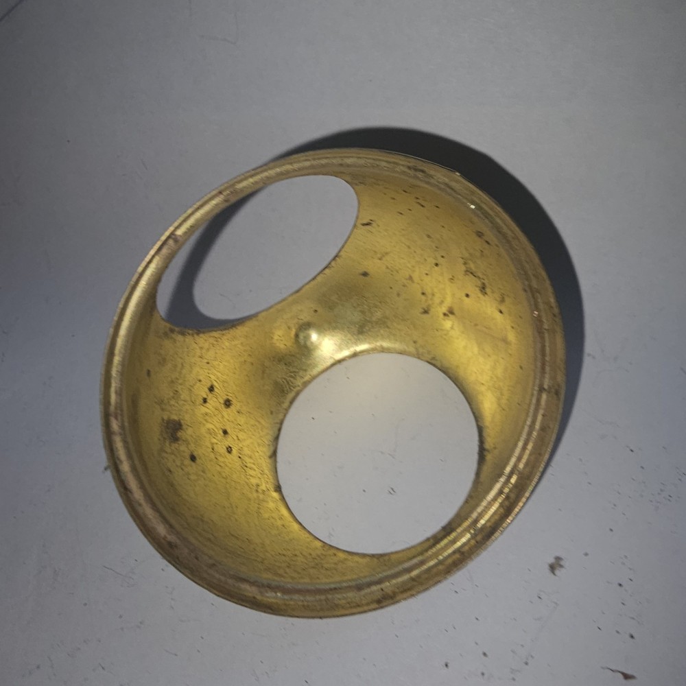 1908 Benjamin porcelain and brass double bulb socket adapter