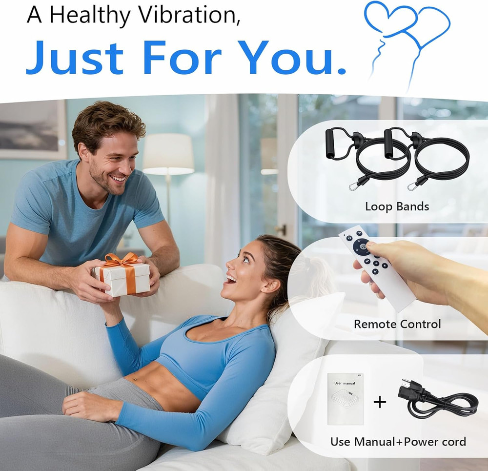 Vibration Plate Exercise Machine, Vibrating Platform for Lymphatic Drainage Weig