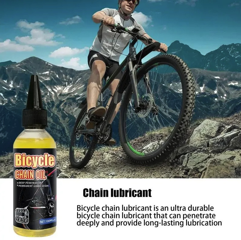1pc 100ml Bicycle Chain Lubricant MTB Road Bike Dry Lube Oil Accessory - NEW