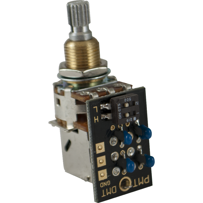 Potentiometer, PMT, Dual Mode Tone Control, Bushing Length: Short (3/8")