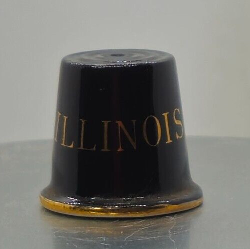 Porcelain Thimble - Illinois
