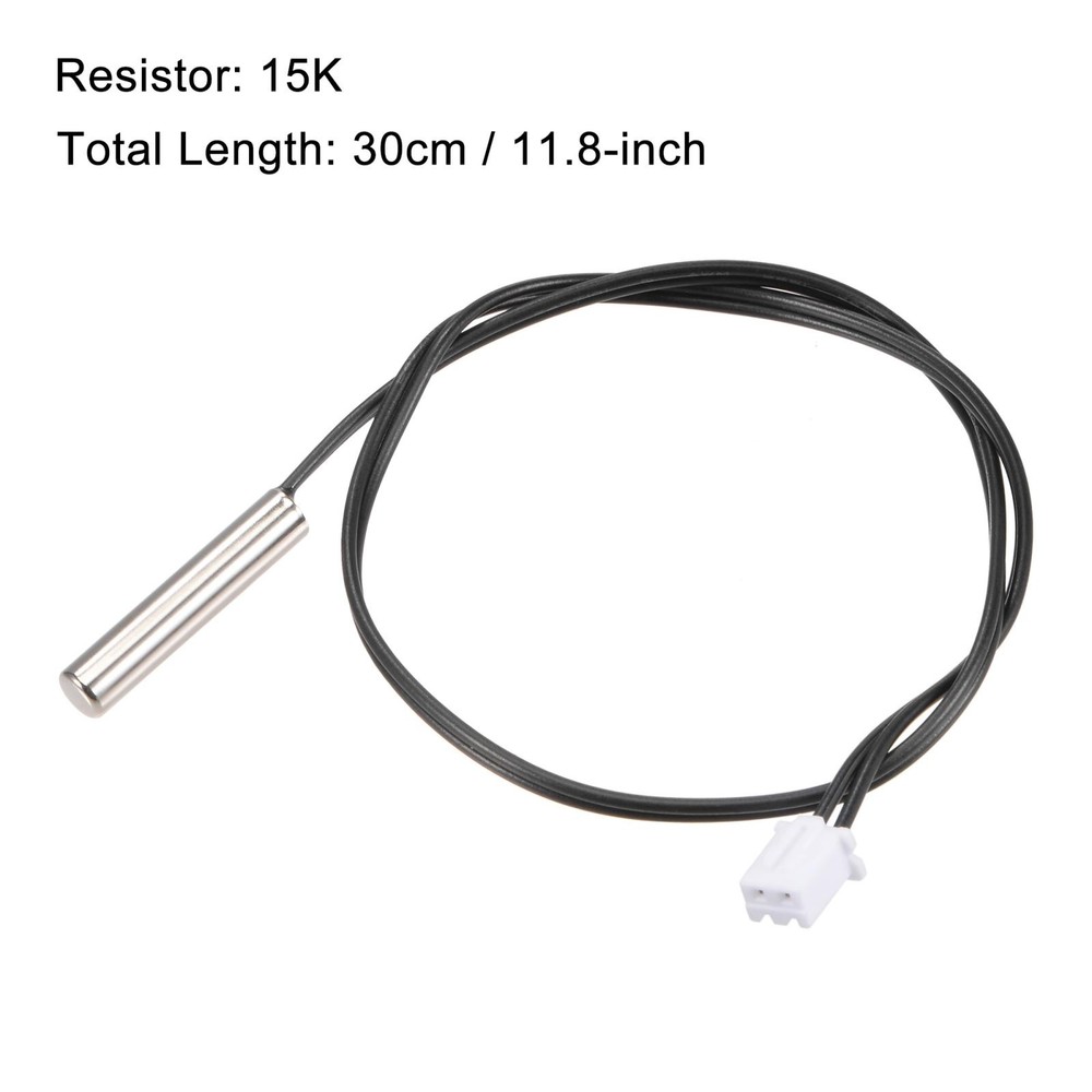 5pcs 15K Temperature Sensor Probe, Stainless Steel Thermal Sensor Probe 30cm