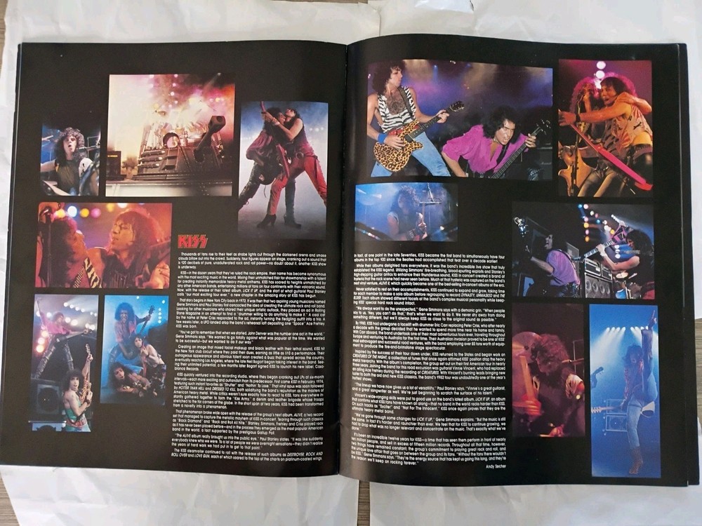 Kiss Lick It Up Tour Book Program 1984 U.S. Version