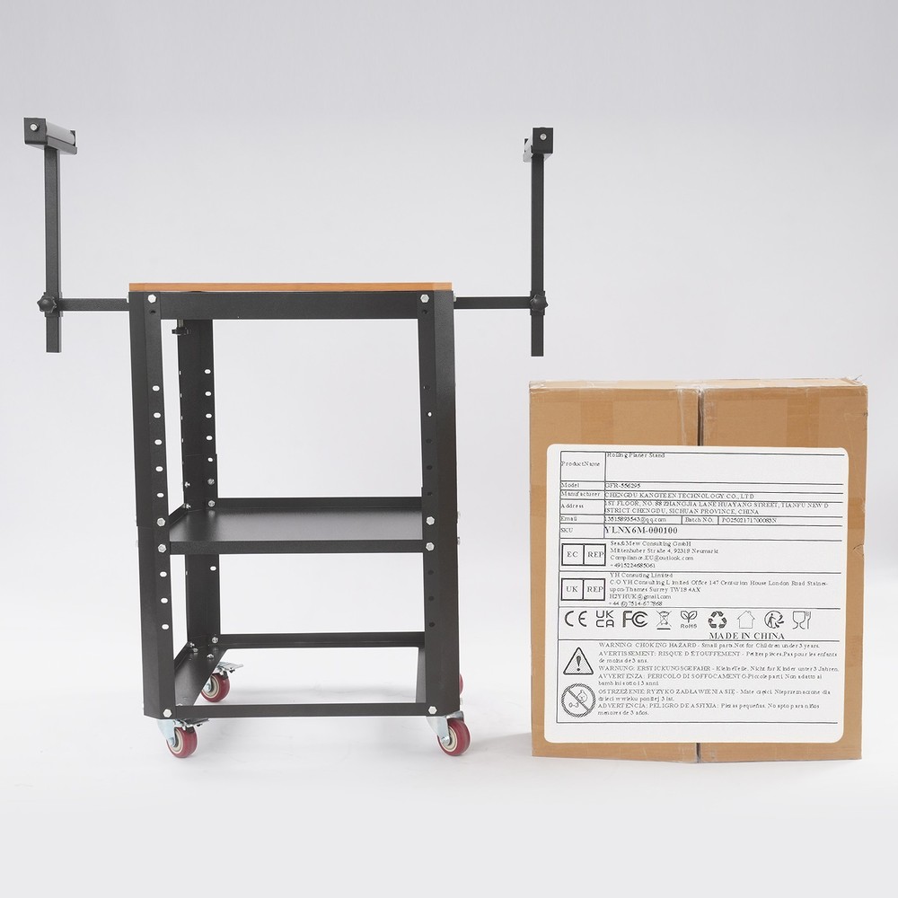 Rolling Planer Stand, Height Adjustable Planer Table W/ Wheels&extension Rollers