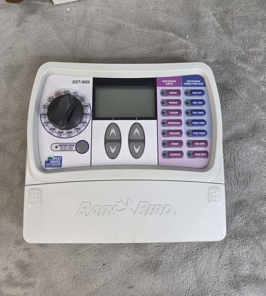 Rain Bird SST-900i Irrigation Timer Controller 9 Zone w/ Adapter Manual