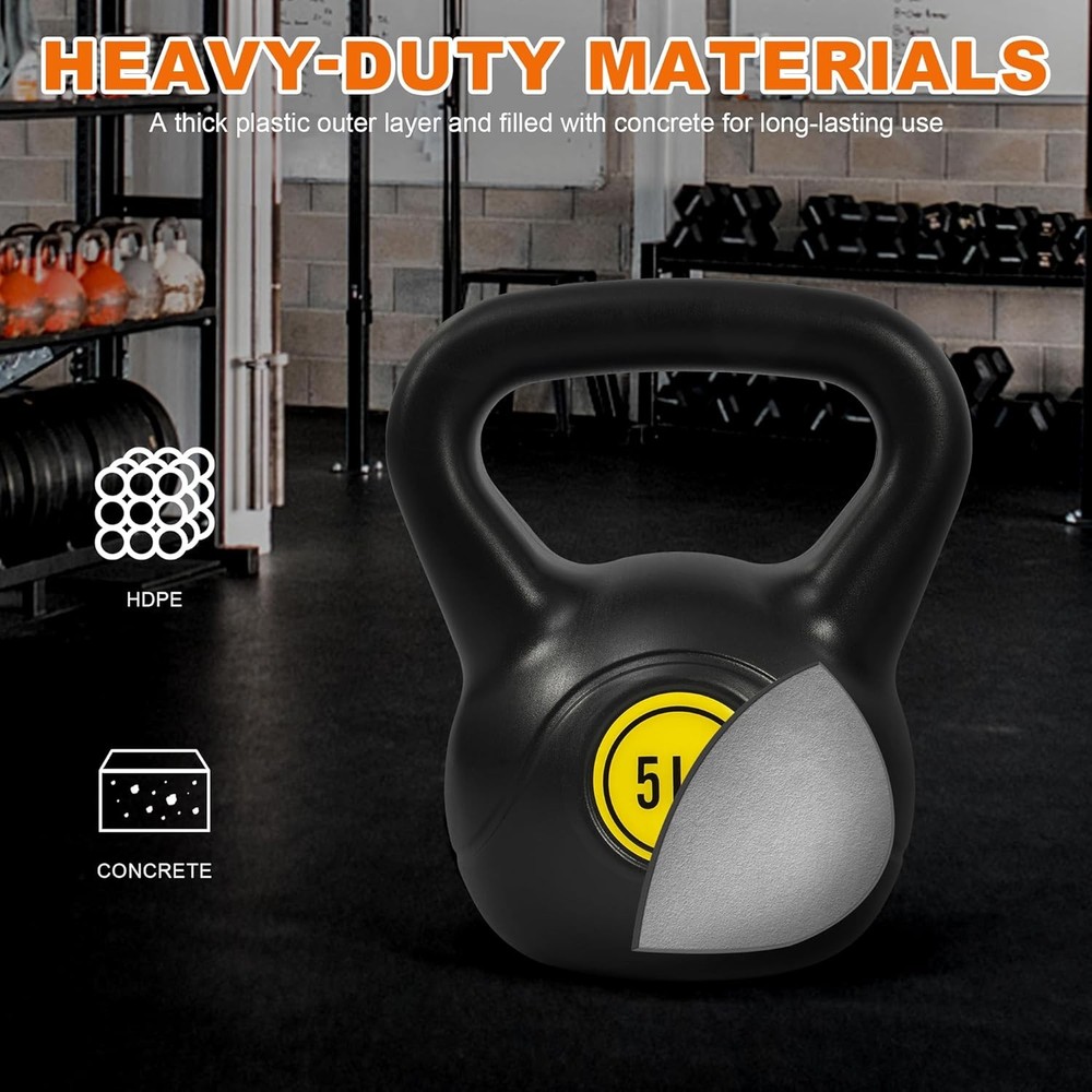 Kettlebell Set for Strength Training - Adjustable Weight Kettlebells Home Gym