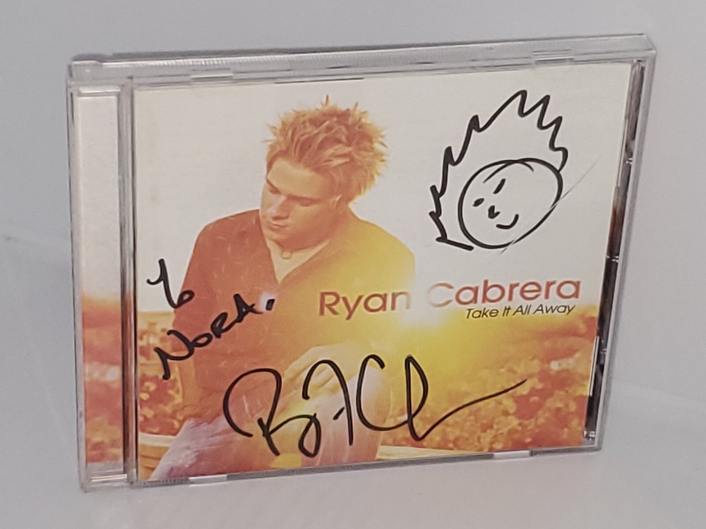 Ryan Cabrera, Take It All Away CD. SIGNED RARE