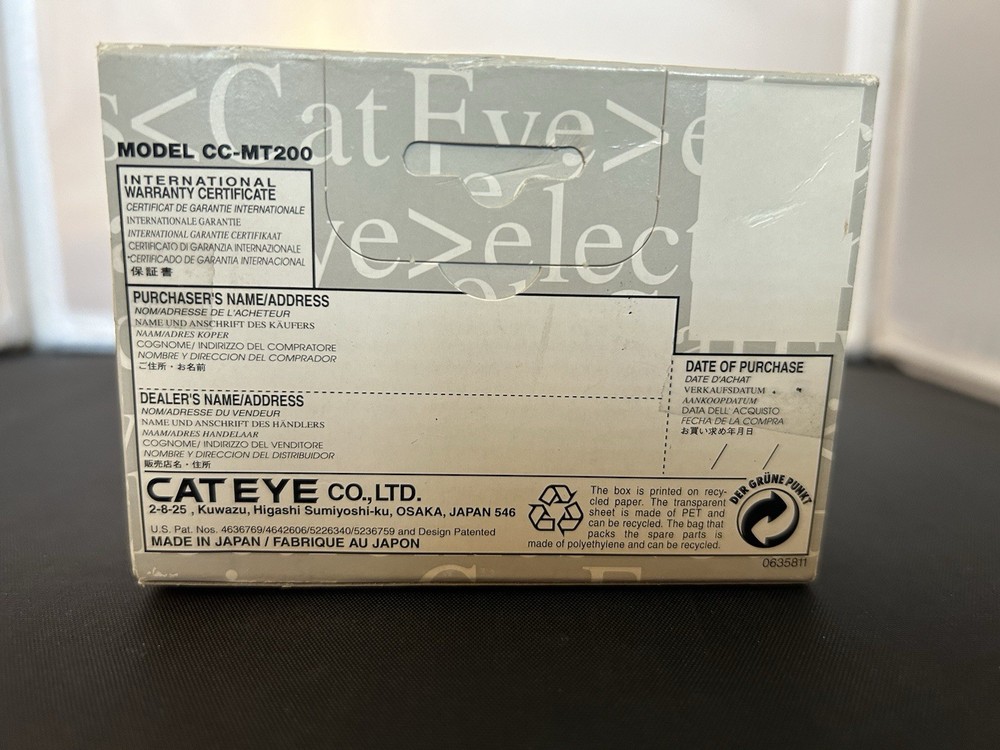 Cateye Mity 2 CC-MT200 Cycling Computer Low Mileage