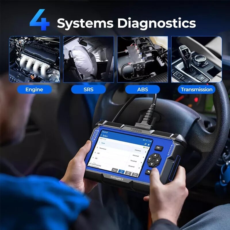 2026 Newest TOPDON AD600S Free Updates ABS SAS BMS DPF TPMS Vehicle Code Reader