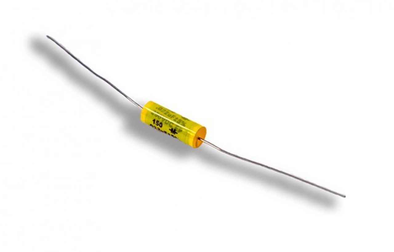 Mallory Mustard Capacitor .022uf 5% 250v Type 150 Axial Leaded Metallized Poly