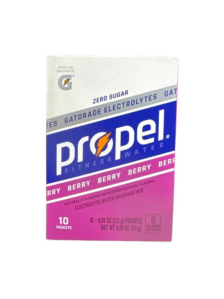 6 Boxes Propel Electrolyte Powder Packets, Berry 60 Packets Total