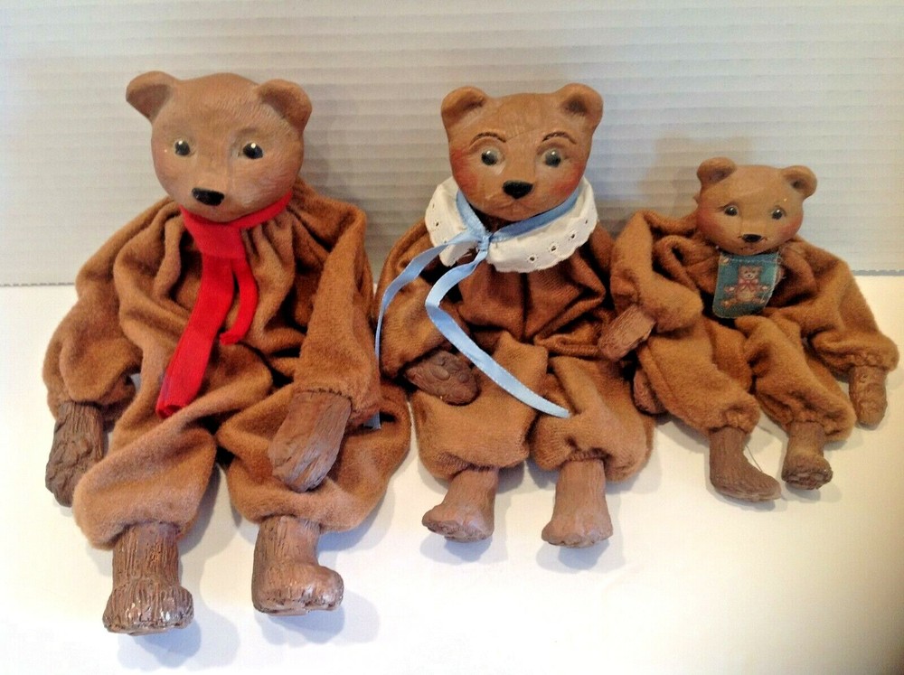 THE THREE BEARS FIGURINES
