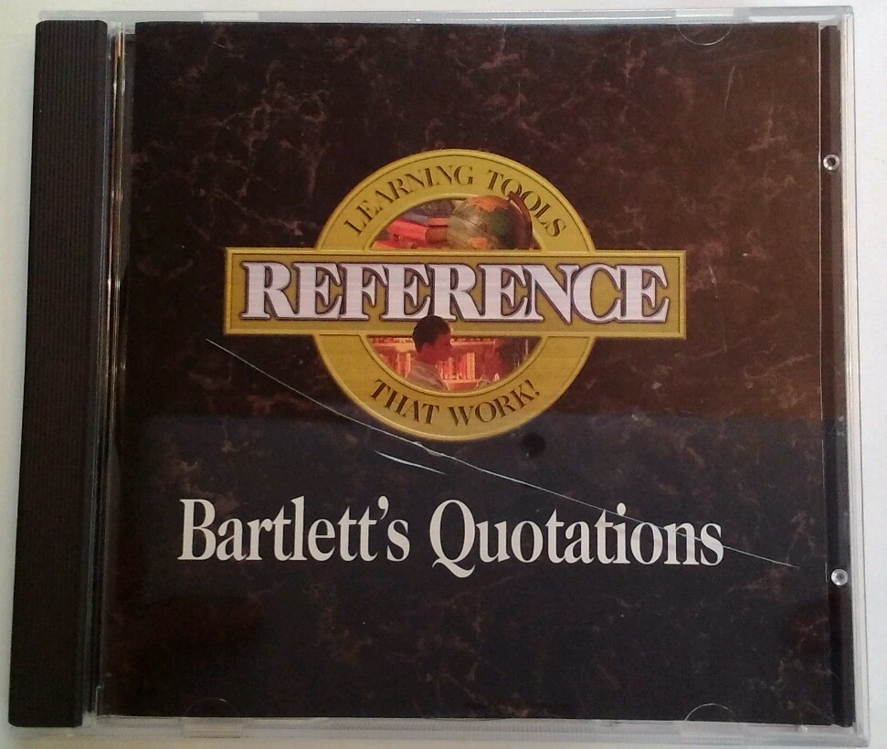 Bartlett's Quotations CD-ROM Vintage Software RARE VHTF Retro Tech