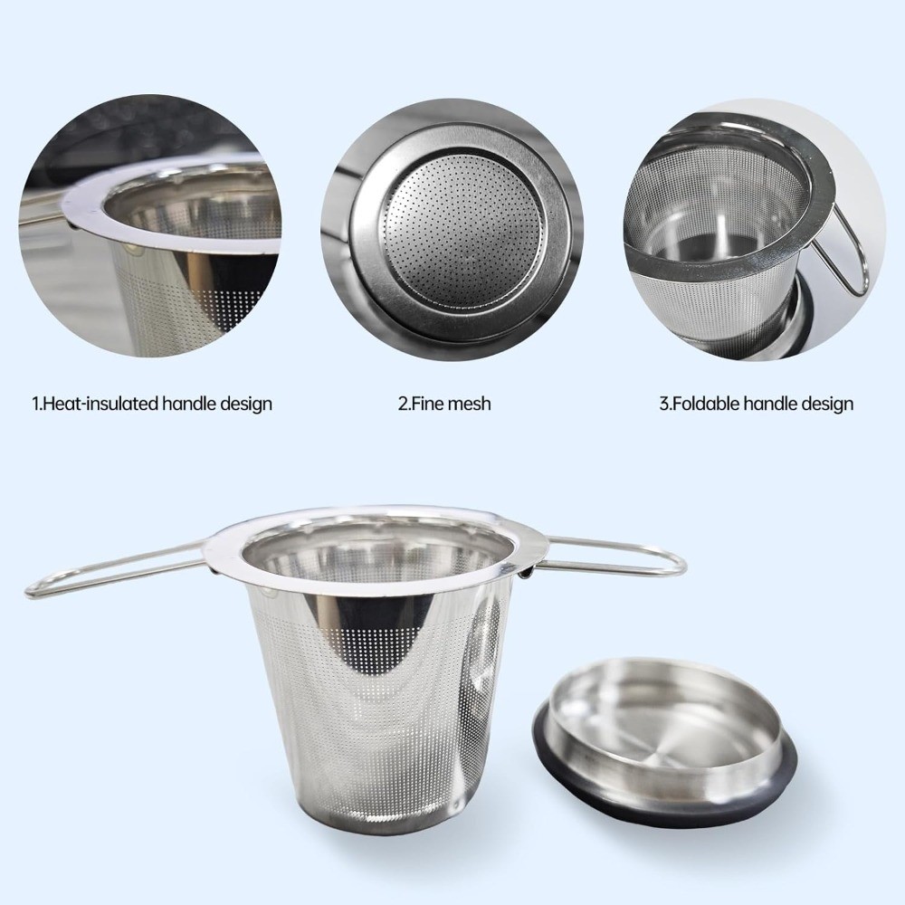 Tea Infuser Strainer Steeper for Loose Leaf Tea 304 Stainless Steel Diffuser for