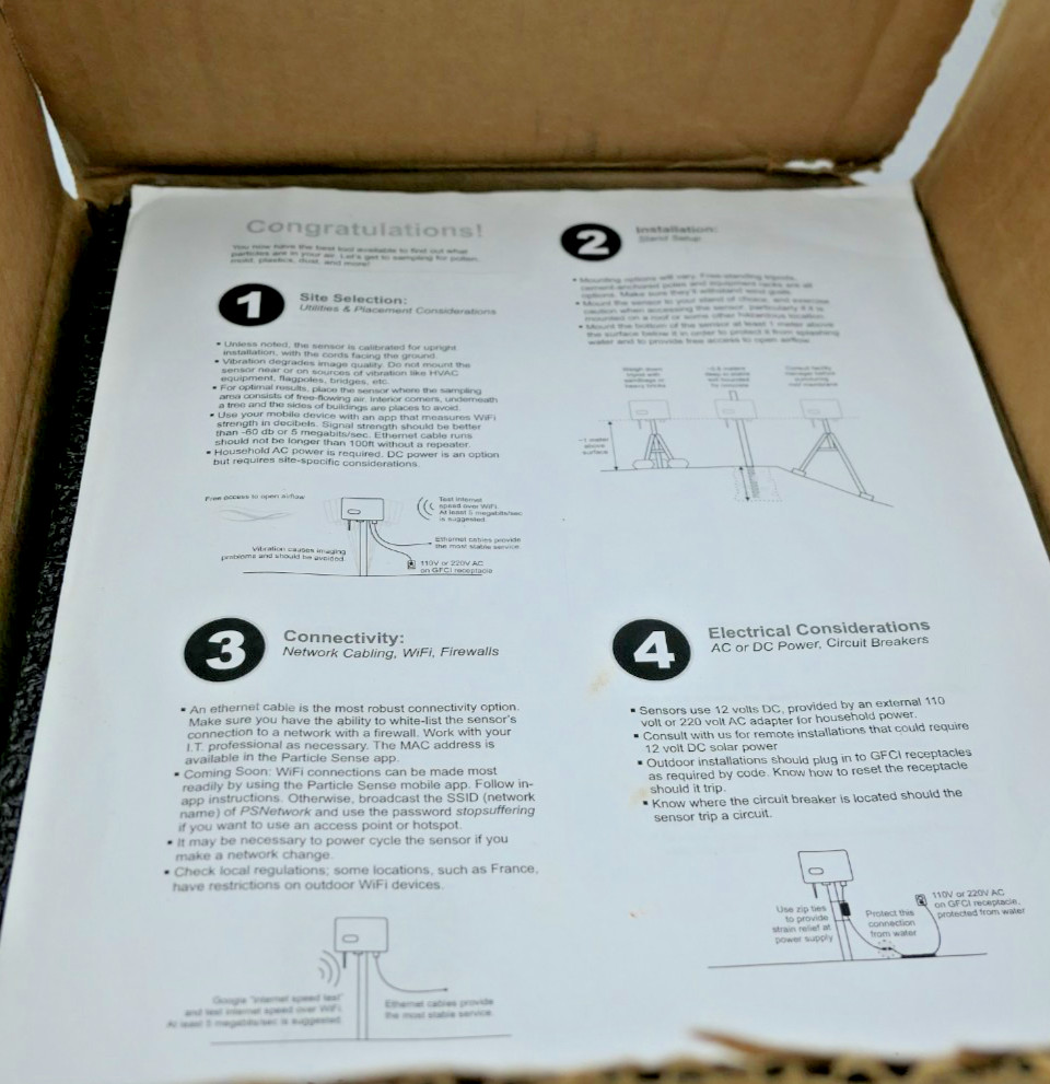 NIB Pollen SENSE Automated Particulate Sensor APS-400D