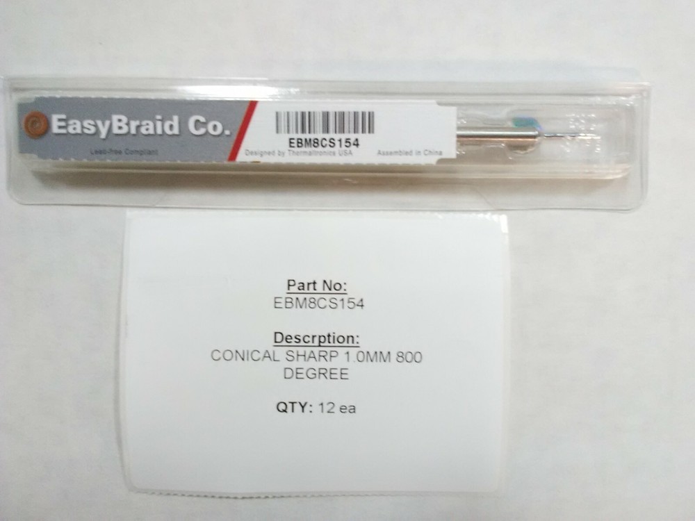 Easybraid Solder Tip EBM8CS154  CONICAL SHARP 1.0MM 800 DEGREE