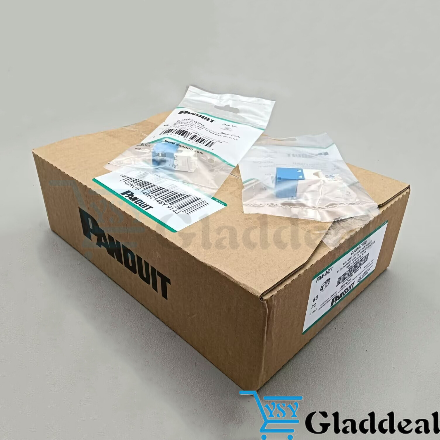 For Panduit Giga TX Cat6 jack blue CJ688TGBU BOX OF 50. Free shipping！