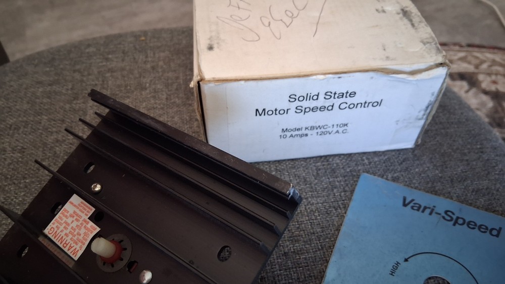 Solid State Motor Speed Control Model KBWC-110K 10 Amp 120 V