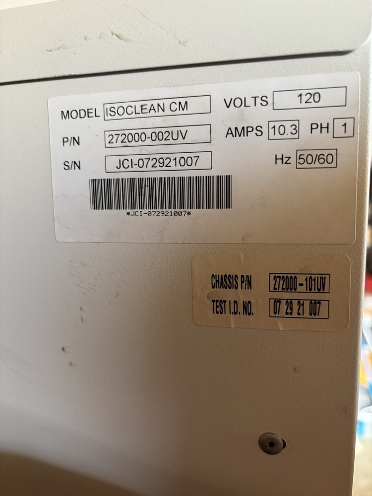 Johnson Controls ISOCLEAN Air Purifier CM Machine