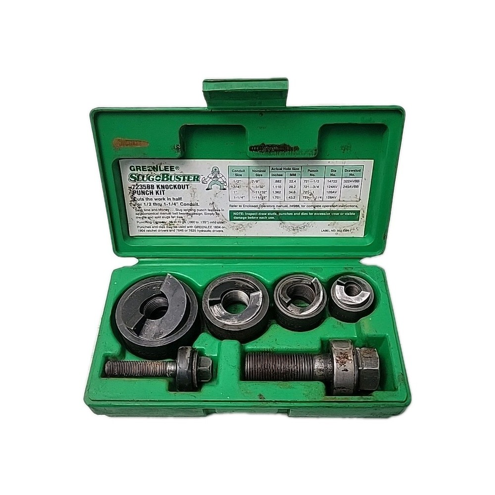 GREENLEE 7235BB Slug Buster Knockout Punch Set