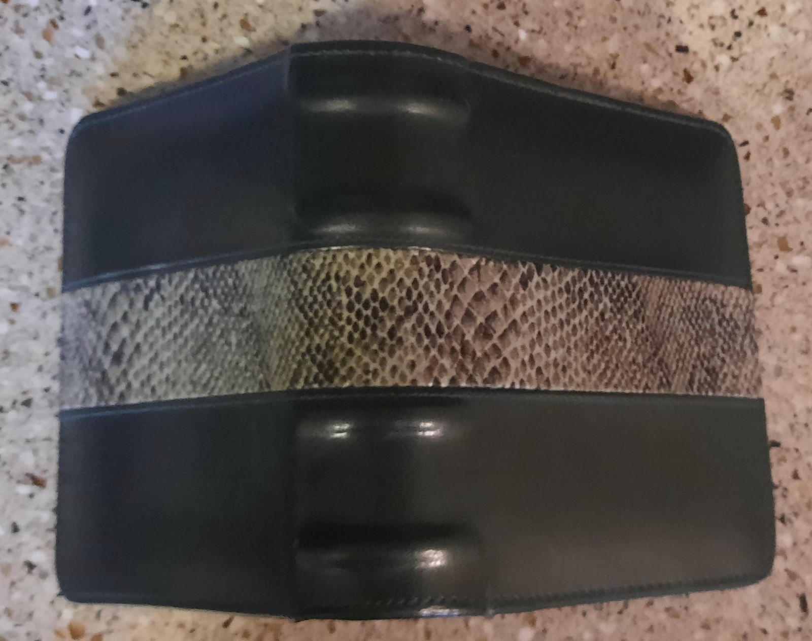 50 Page Photo Album Holds 100 Pictures Leather w/faux Snakeskin