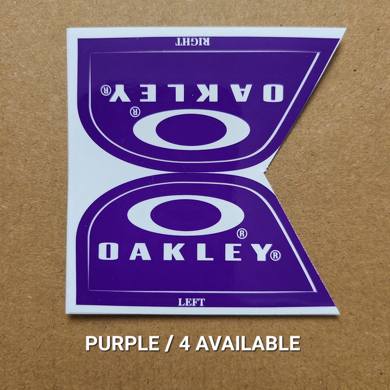 Oakley Football Helmet Visor Eye Shield Tab Decals (Message W/Color You Want)