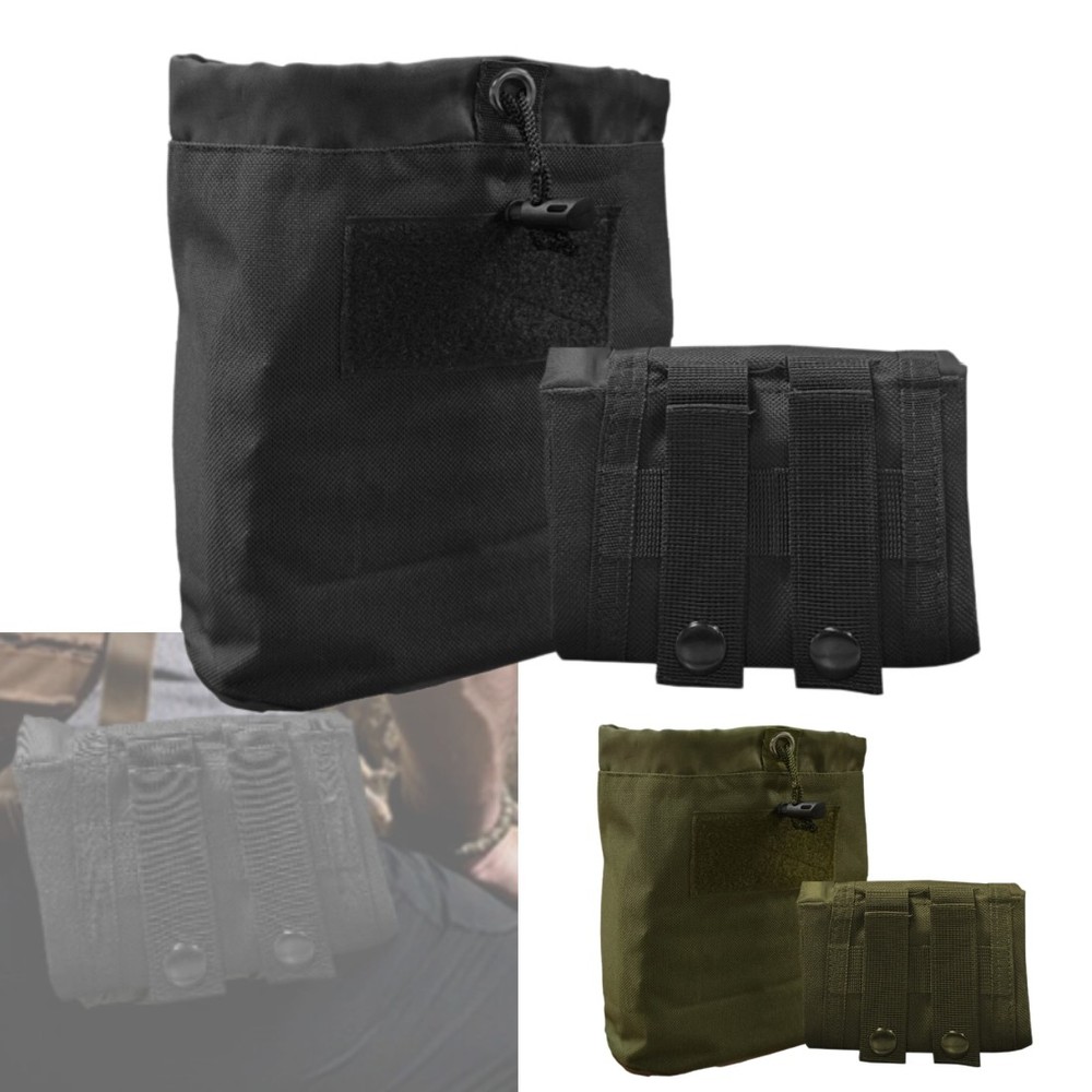 Tactical MOLLE Dump Pouch Roll-Up Drawstring Mag Pouch Folding Utility Storage