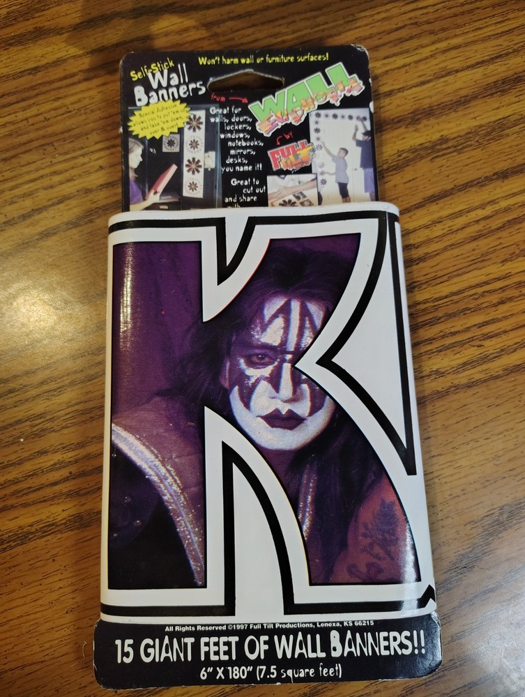 Vintage 1997 KISS The Band15 Giant Feet Of Wall Banner 6" x 180" 7.5 Square Ft