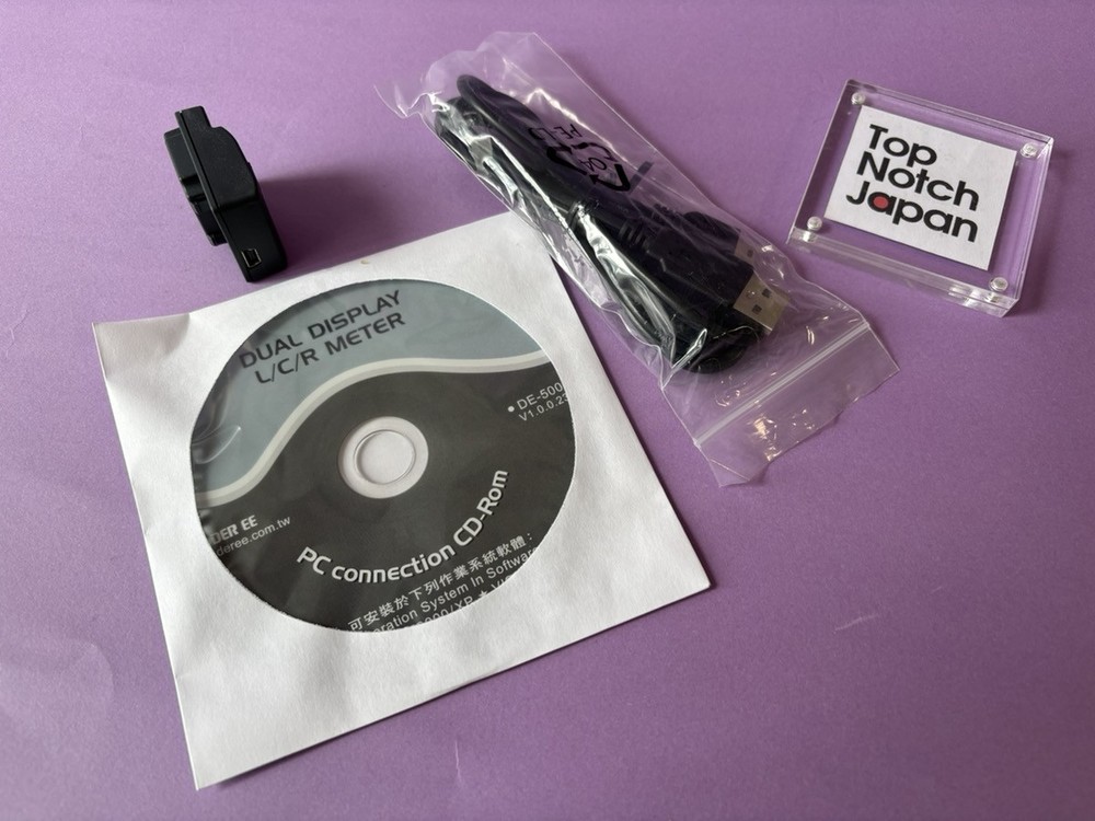 USB Conversion Case and CD-ROM for LCR Meter DE-5000 New