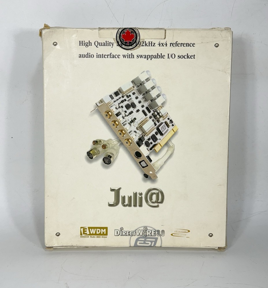 ESI Juli@ 24-bit 192kHz 4x4 Reference Audio Interface with Swappable I/O Socket