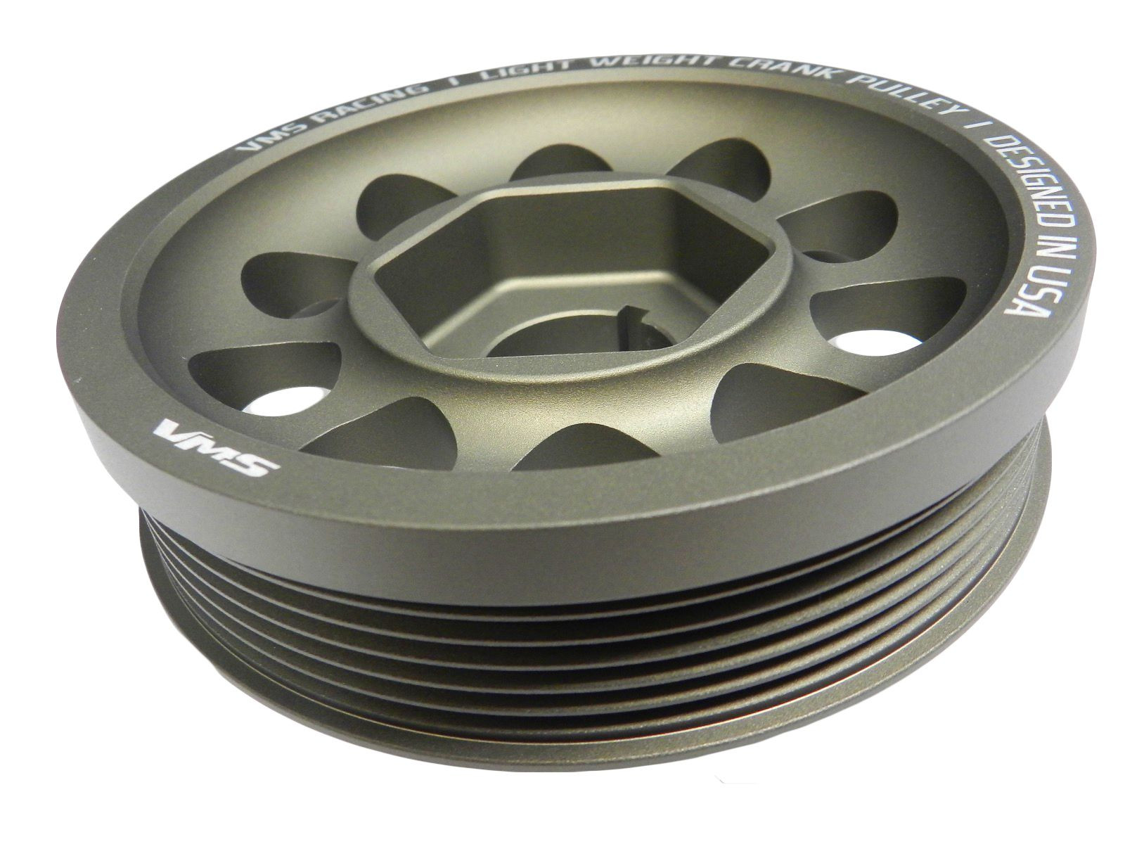 VMS Racing Light Weight Aluminum Crankshaft Crank Pulley 00-09 Honda S2000 OEM