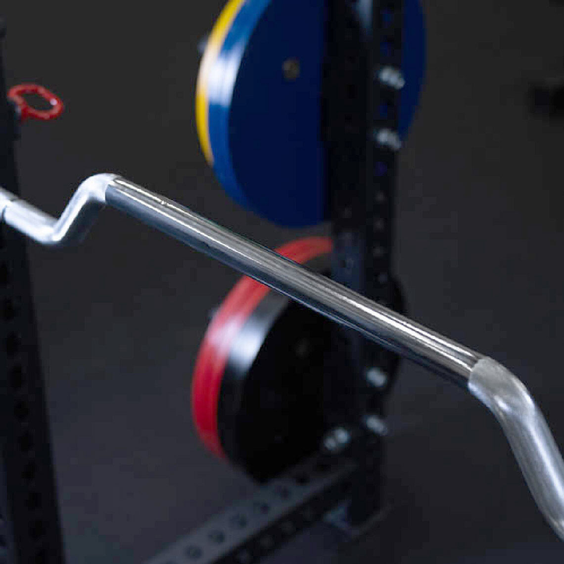 Titan Fitness Cambered Olympic Bench Press Rowing Bar, Rated 600 LB, 4" Camber