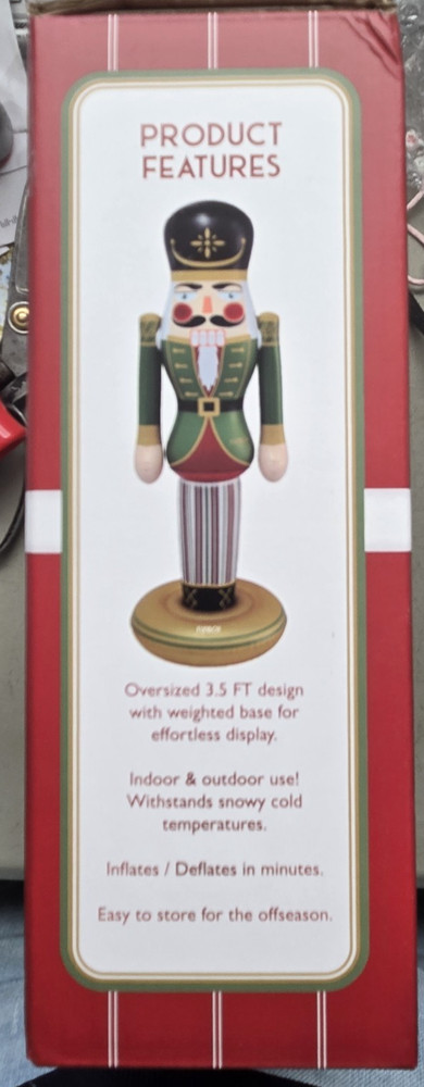Christmas FUNBOY Nutcracker Inflatable Holiday Decor 3.5 ft tall