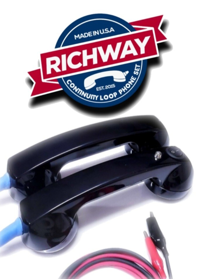 Richway Continuity Loop Phone Set Black with AC voltage Detector