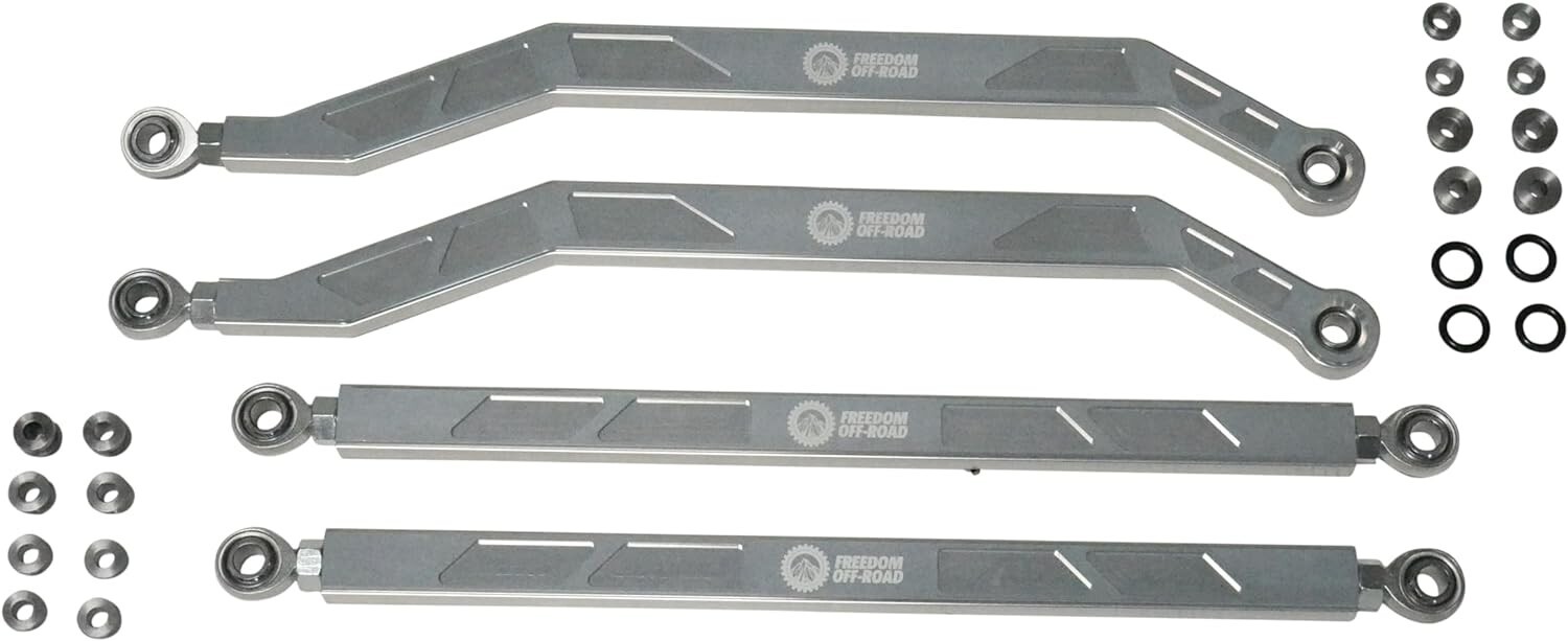 Freedom Off-Road 17+ RZR High Clearance Heavy Duty Radius Rod Set (4) Polished